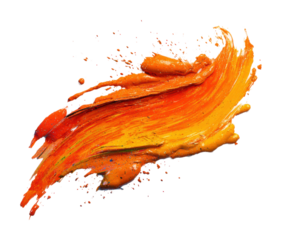 Vibrant abstract action digital creative isolated on transparent background, png