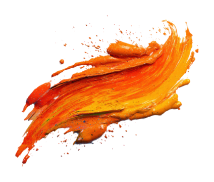 Vibrant abstract action digital creative isolated on transparent background, png