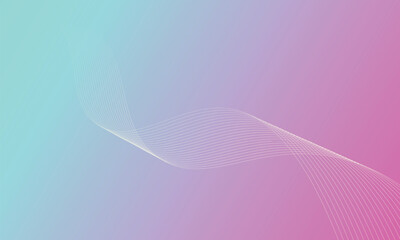Abstract Pastel Gradient Background with Wavy Lines