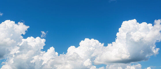 blue sky with clouds . nature background