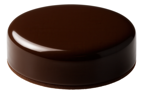 Triangular piece of Napoleon cake with a golden-brown, flaky top layer and visible creamy filling on a rustic wooden board