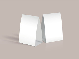 Free table tent mockup beige background © Margarita 