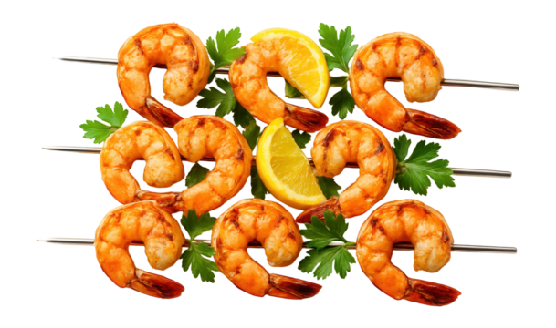 Round dumpling bun with a translucent skin, revealing a shrimp filling inside.