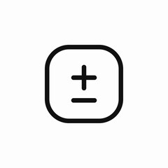 plus minus toggle icon sign vector