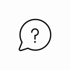question mark bubble icon sign vector