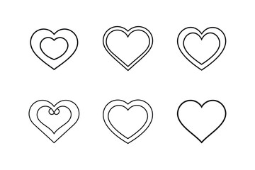 love sign line art vector illustration