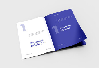 Open Brochure Mockup