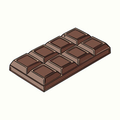 a chocolate bar is shown in this illustration.