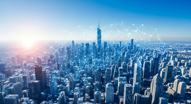スマートシティのネットワーク 空からの都市とデータ接続 - Powered by Adobe
