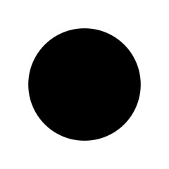 Black circle or round dot icon