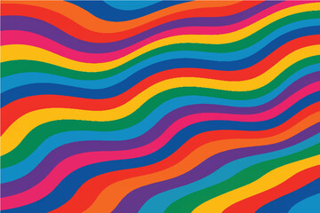 Colorful and Abstract Wavy Patterns Modern and Retro Designs