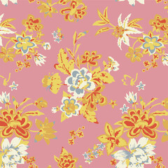 abstract, vector, monochrome, big flowers, all over textiles design, illustration digital image can be used for wrapping paper