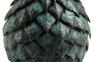 Seamless texture of dark teal dragon scales.  Perfect for game assets or fantasy art.