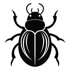 Solid color Titan Beetle animal vector design
