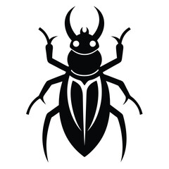 Solid color Titan Beetle animal vector design