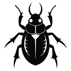 Solid color Titan Beetle animal vector design