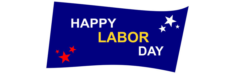 Happy Labor Day Text Design – Bold Typography Vector for Poster, Print, Banner, and Commercial Use