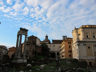 Fototapeta premium Rome, Italy-November 14, 2013: A trip to Rome