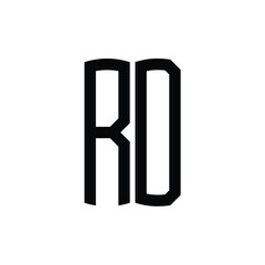 RD monogram logo design letter text name symbol monochrome logotype alphabet character simple logo