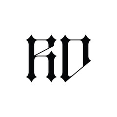 RD monogram logo design letter text name symbol monochrome logotype alphabet character simple logo