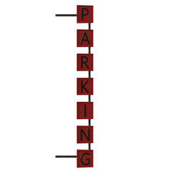 Parking sign building