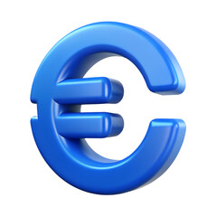 Blue euro symbol currency european union finance economy money cash investment savings business banking trade