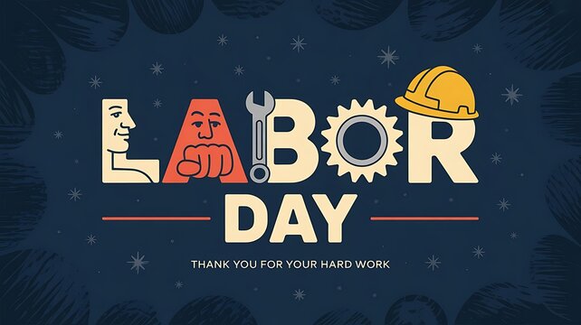 Photo of a labor day card thanking workers for their hard work and dedication