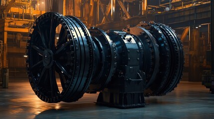 Industrial Engine Component in Modern Manufacturing Facility