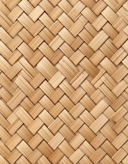 Naklejka premium Close-up woven bamboo texture (1)