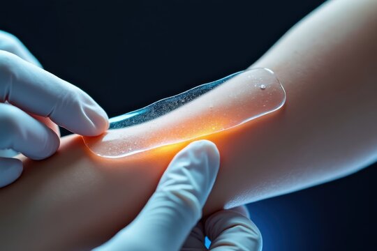 Innovative flexible electronic skin sensor applied to human arm for health monitoring - Powered by Adobe