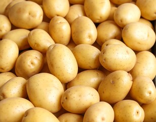 raw potatoes on the market