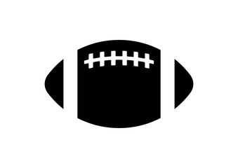 Stylish Black American Football Icon for Popular Graphic Design Elements and Resources