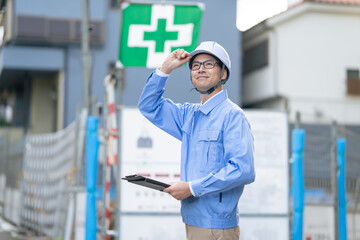 建築現場・男性
