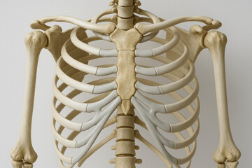 Human Torso Skeleton Anatomy - Illustration