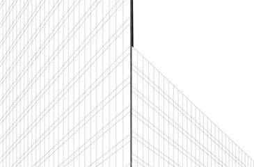 Abstract architecture vector 3d background