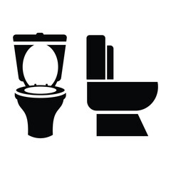 Bathroom toilet seat icon