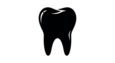 Tooth: A black tooth, perfect for dental and health-related content. This graphic is ideal for educational materials or projects related to oral hygiene. 