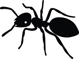 Ant icon, Ant clipart, Ant silhouette vector illustration