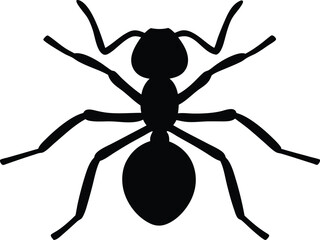 Ant icon, Ant clipart, Ant silhouette vector illustration