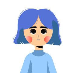 girl in blue