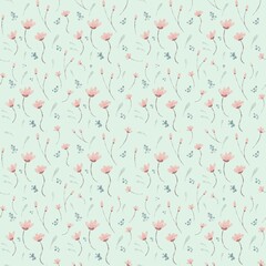 watercolor floral pattern texture