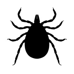 A tick silhouette vector style 