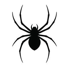 A spider silhouette vector style 