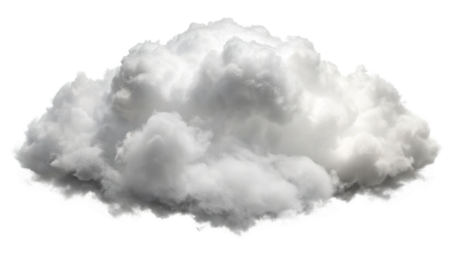 white cloud on black background