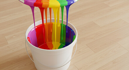 bucket of paint