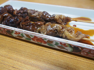 うなぎの肝を焼いた串