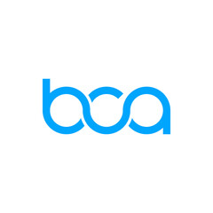 Modern Blue Intertwined Letters BCA Logo Design