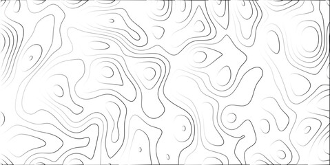 Abstract topographic map pattern in black and white showing elevation contours for conceptual design projects