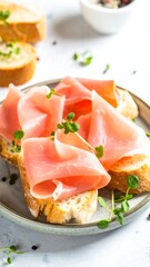 Bruschetta with prosciutto