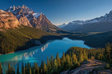 Fototapeta premium Majestic Peyto Lake in Banff.
